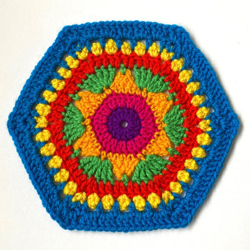 Hexagon Flower II by HueLaVive