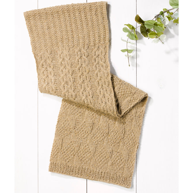 1000 Toffee - Scarf Knitting Pattern for Women in Valley Yarns Worthington