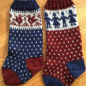 Snowflake Christmas Stocking