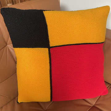 Mondrian inspired pillow cover