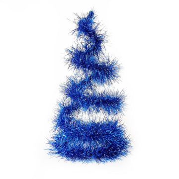 Crochet Christmas Tree Pattern - Mini Tinsel Trees, Tabletop Xmas Decor, Easy Beginner Pattern