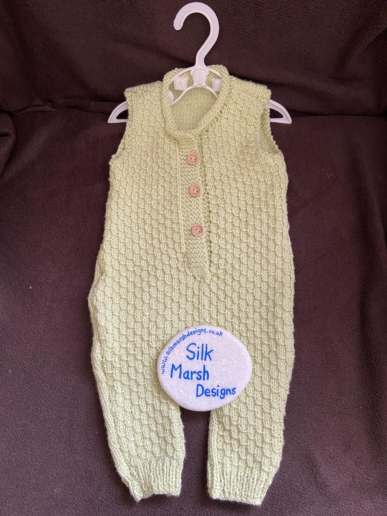 Joshua Playsuit Baby Knitting Pattern Newborn-12 months approx