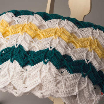 Diamond Burst Chevron Afghan