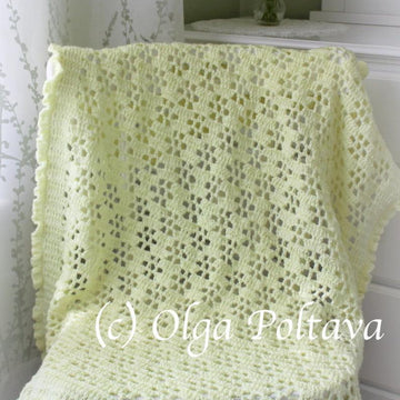 Buttercups Baby Lace Blanket
