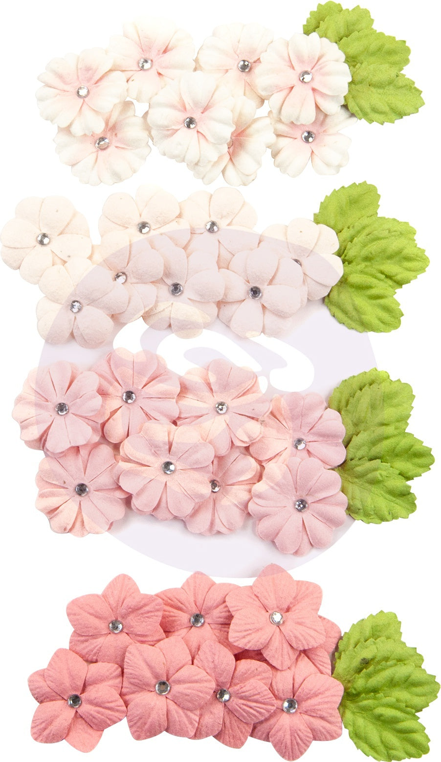 Prima Marketing Mulberry Paper Flowers - Fruity Love/Fruit Paradise, 48/Pkg