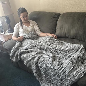 Beginner Chunky Crochet Blanket