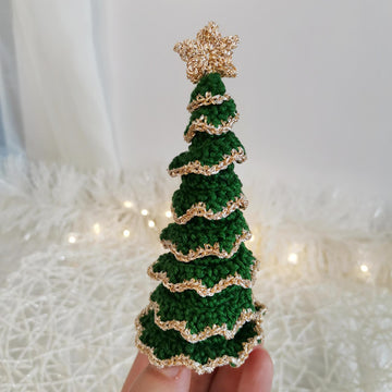 Golden Edged Mini Christmas Tree