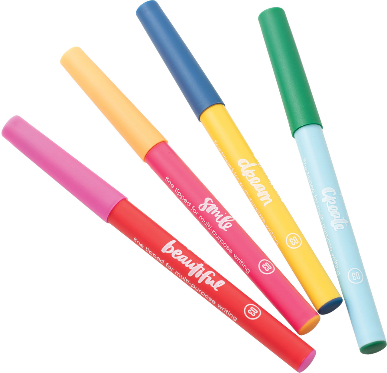 American Crafts Amy Tangerine Pen Pack .03 Point 4/Pkg - Black Ink