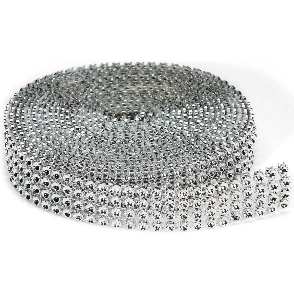 Darice Bling On A Roll .62"X3yd - 4 Rows, Silver