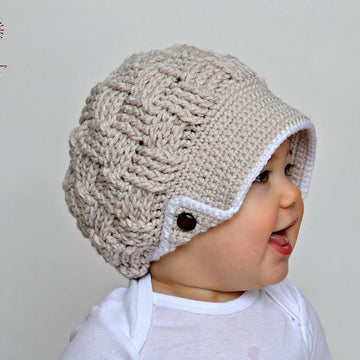 Basket Weave Flapper Newsboy