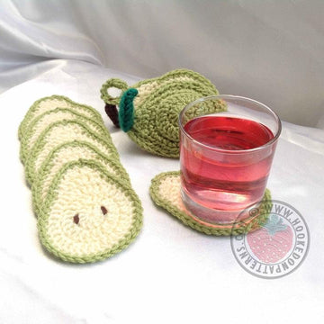 Sliced Pear Coaster Set