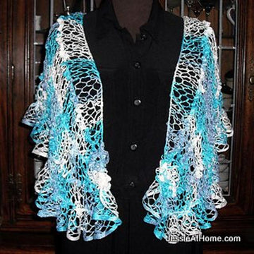 Natalie Crochet Net Shawl and Wrap