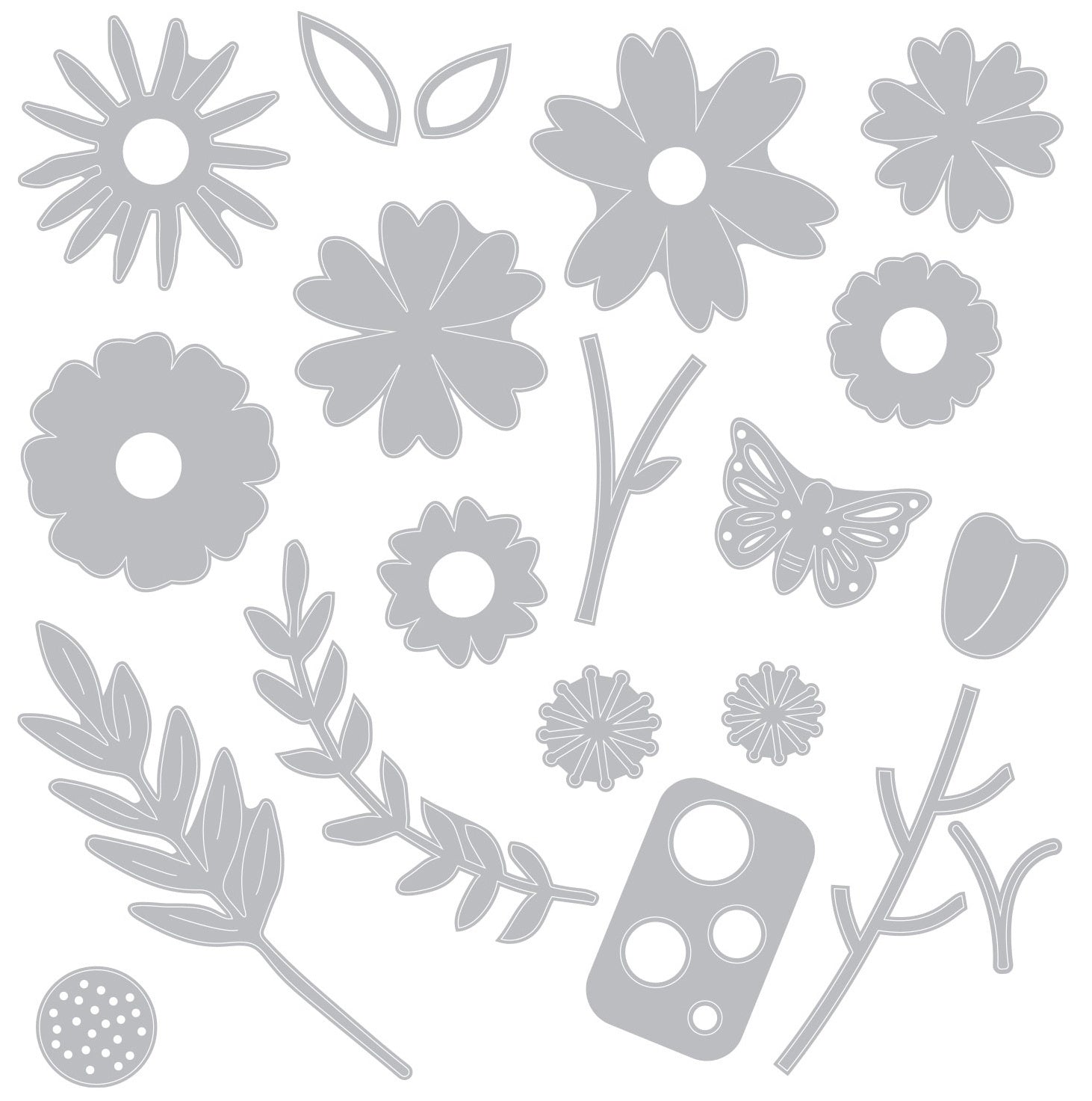 Sizzix Thinlits Dies By Emily Tootle 20/Pkg - Petite Petals