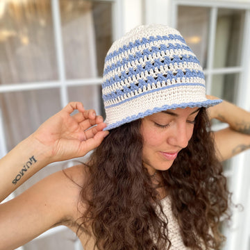 Crossed and Covered Hat
