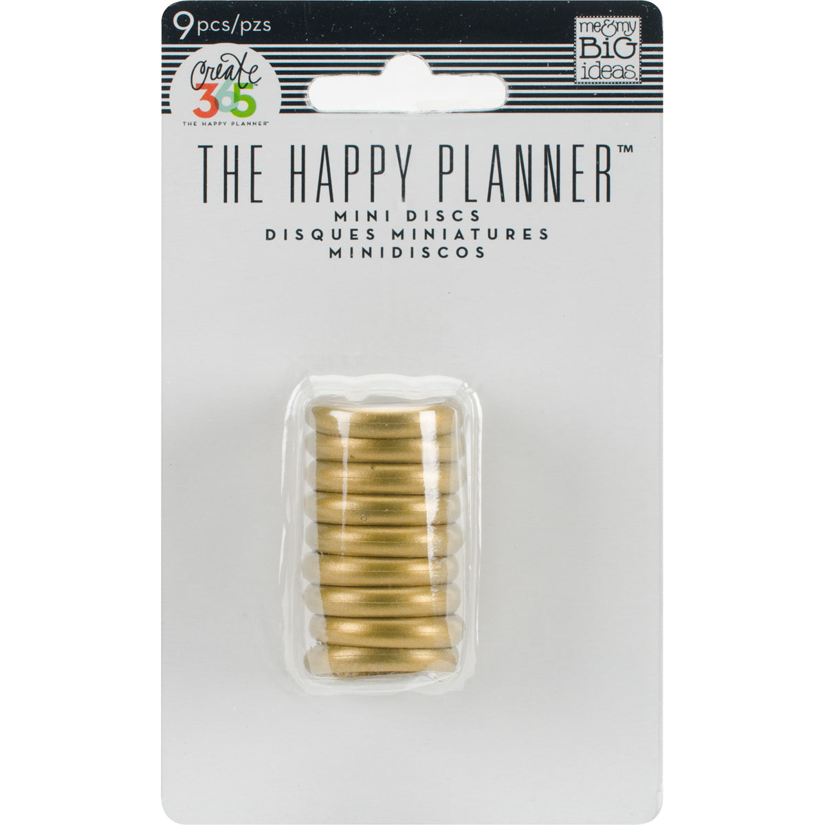 Happy Planner Discs .75" 9/Pkg - Gold