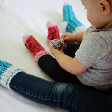 Itty-Bitty Ribbed Slipper Socks