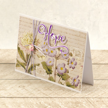 Artdeco Creations Delightful Sentiments Cut, Foil & Emboss Dies - Hope 3.3"X2"