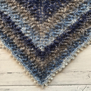Shades of Blue Shawl