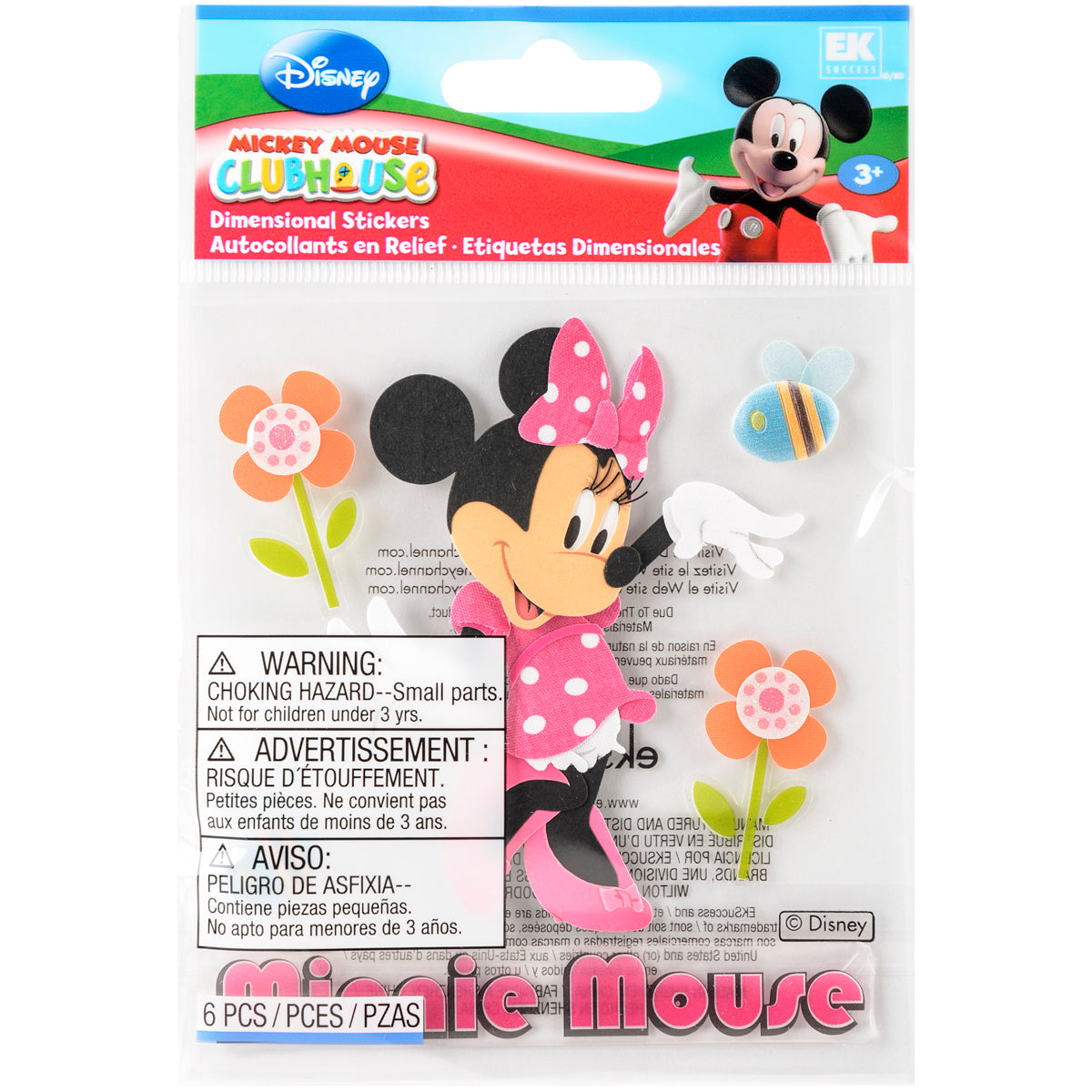 Sticko Disney Dimensional Stickers - Minnie Mouse