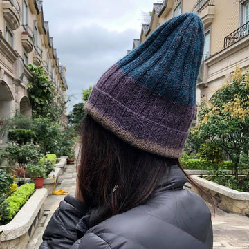 Fingering Gradient Hat 暖心漸層配色帽 細線版