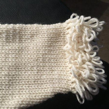 Baby Cardigan with loopy trim