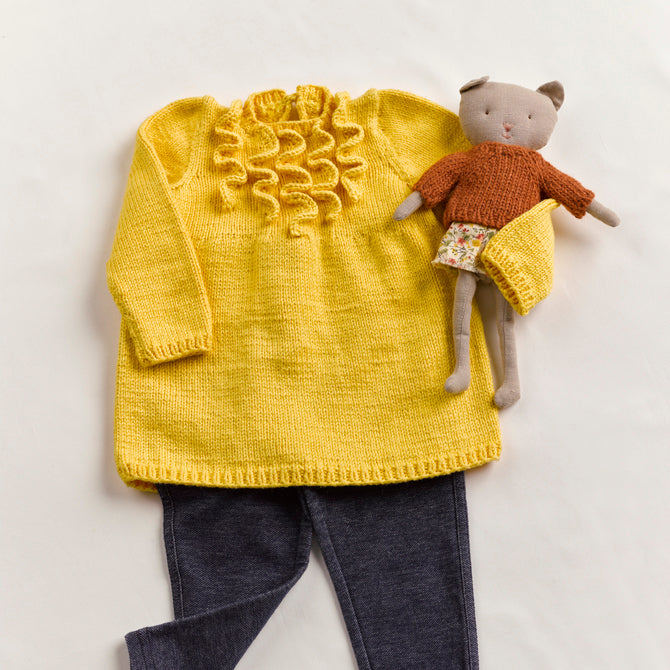 986 Meadowlark - Dress and Hat Knitting Pattern for Babies in Valley Yarns Conway