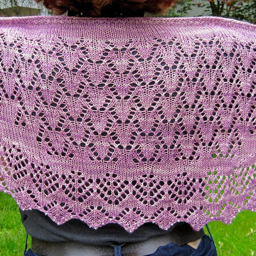 Barbara's Beaded and Lace Long Wingspan Shawlette