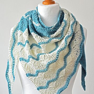 Frozen Lakes Shawl