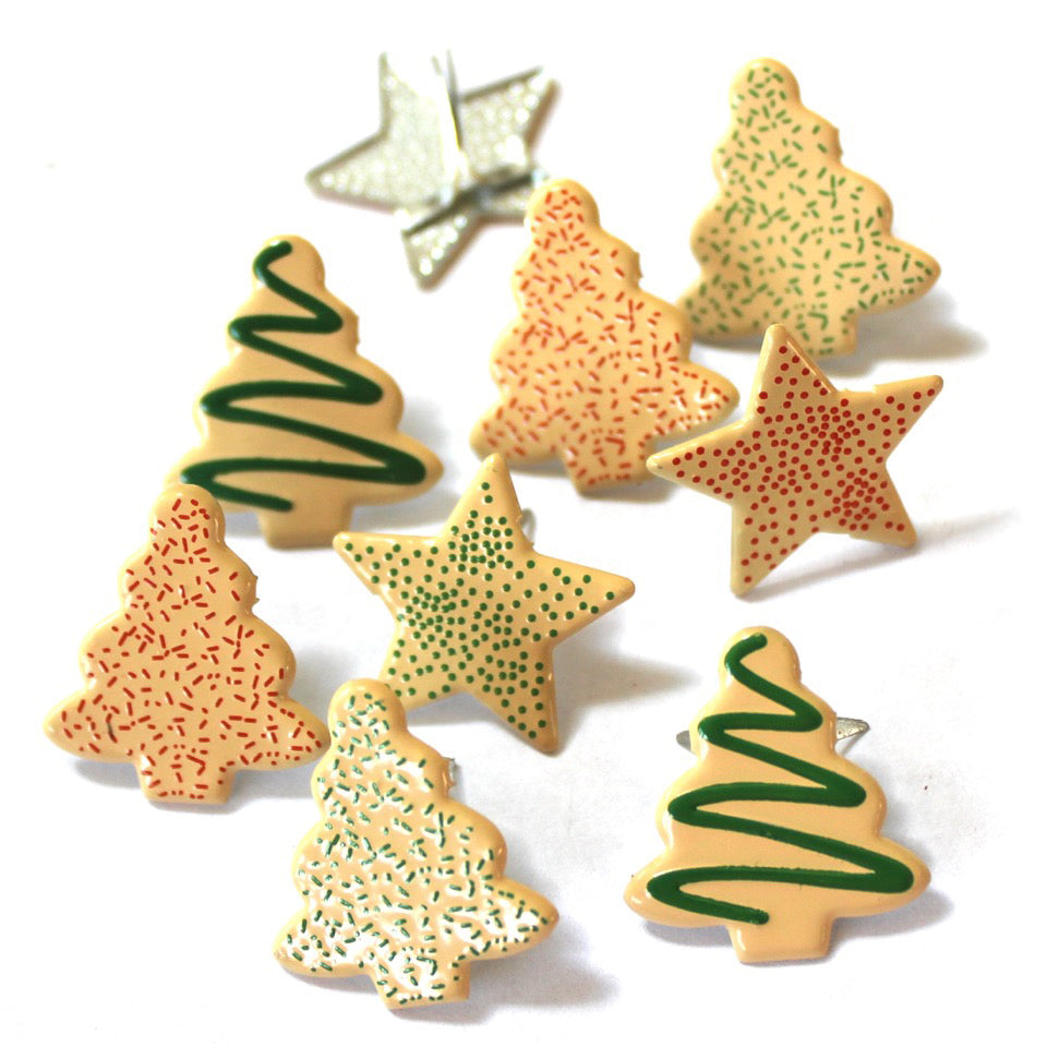 Eyelet Outlet Shape Brads 12/Pkg - Cookies