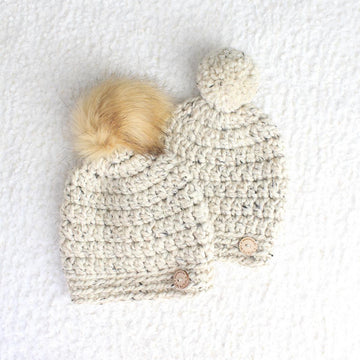 Slightly Slouchy Pom Beanie