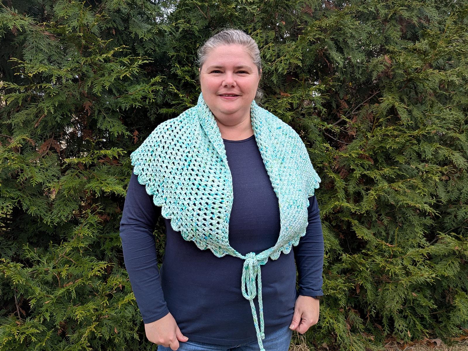 Horizon Tunisian Shawl