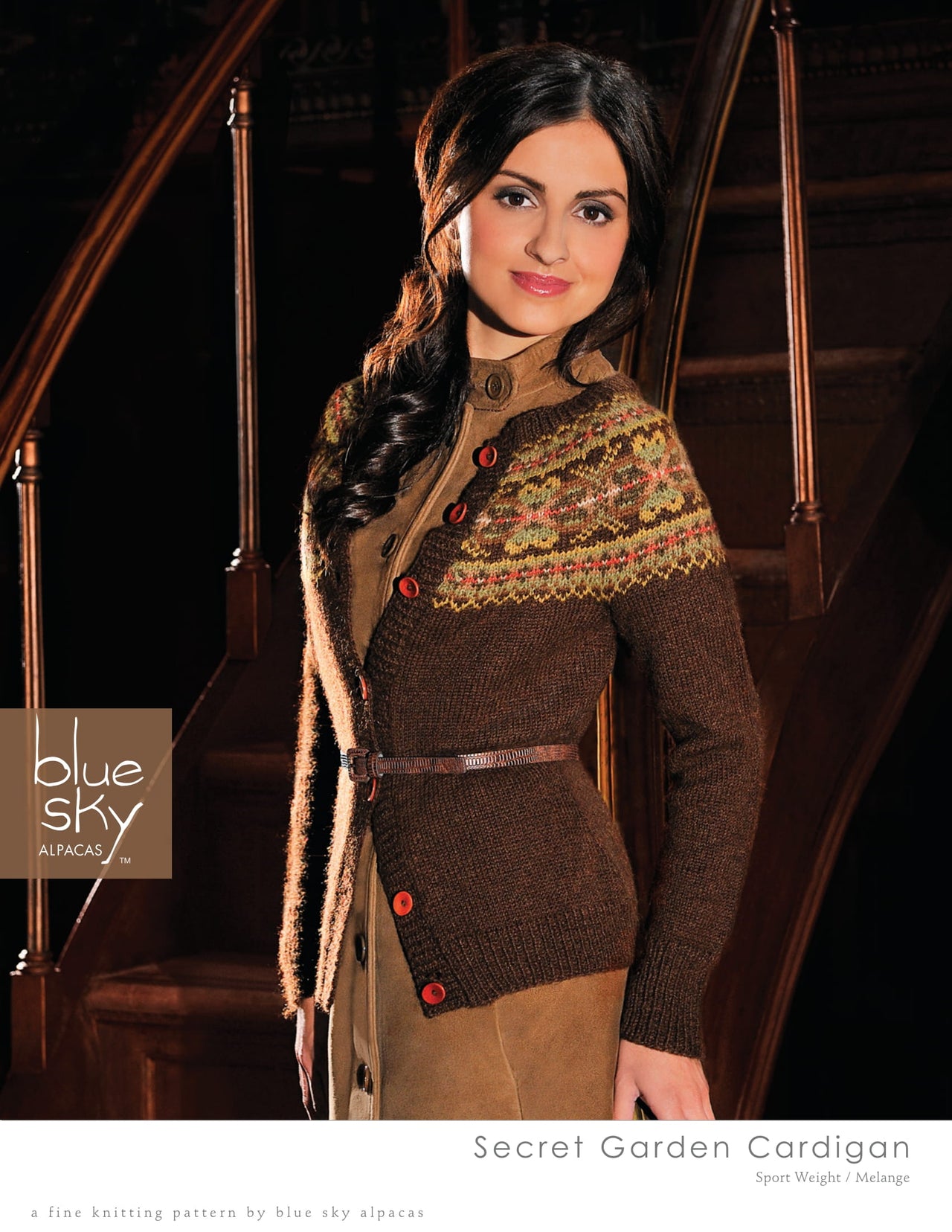 Blue Sky Fibers Secret Garden Cardigan PDF