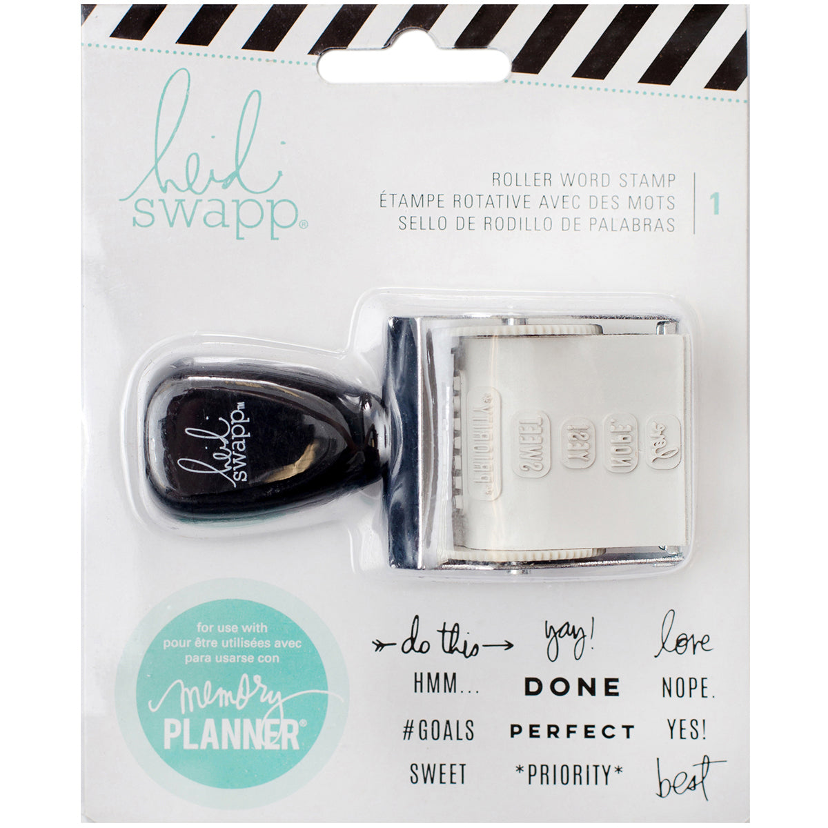 American Crafts Heidi Swapp Memory Planner Roller Stamp - Words