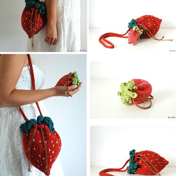 Strawberry bag and purse