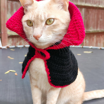 Elegant Christmas pet cape cloak coat