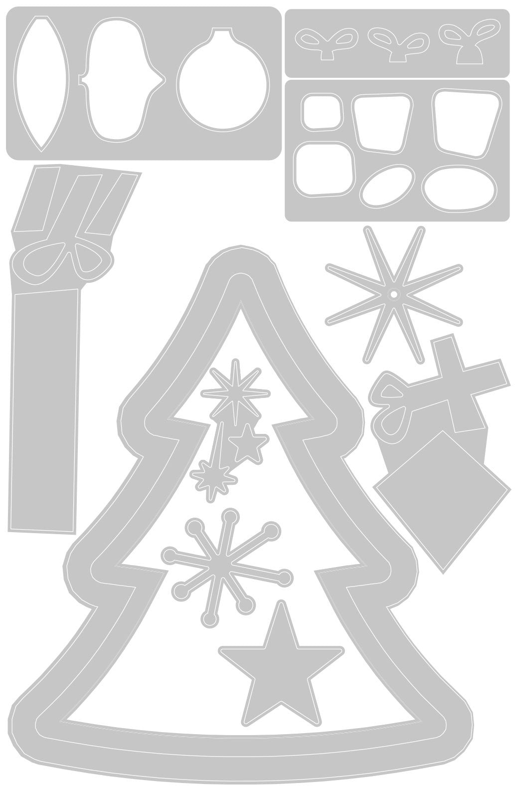 Sizzix Thinlits Dies 10/Pkg - Retro Tree