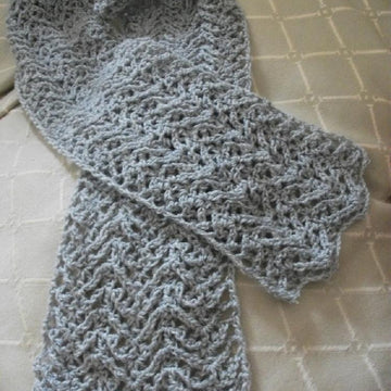 Knit-look Lace Scarf