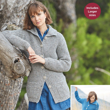 Cardigans in Hayfield Bonus Aran Tweed with Wool - 8229 - Downloadable PDF