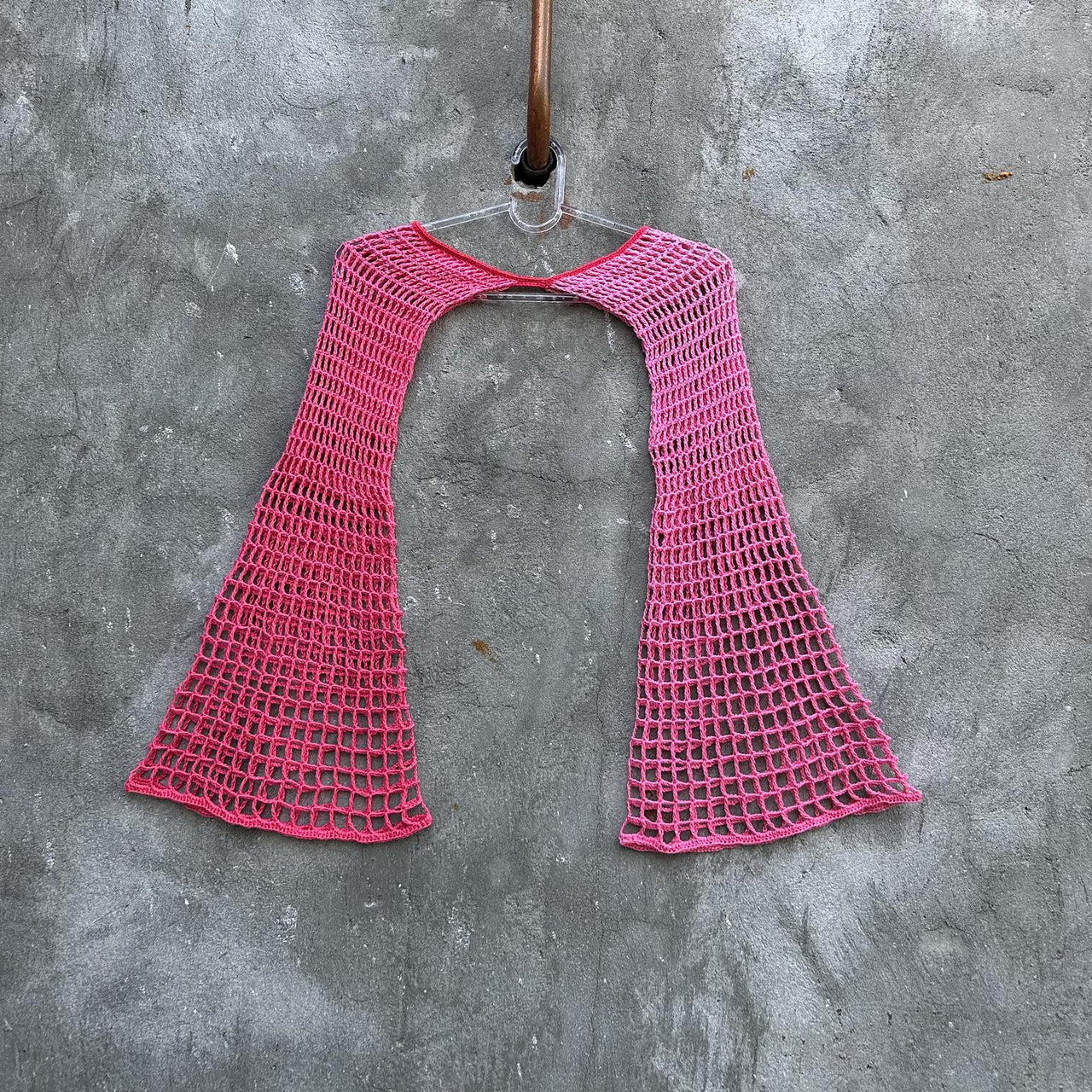 Bell sleeves crochet top