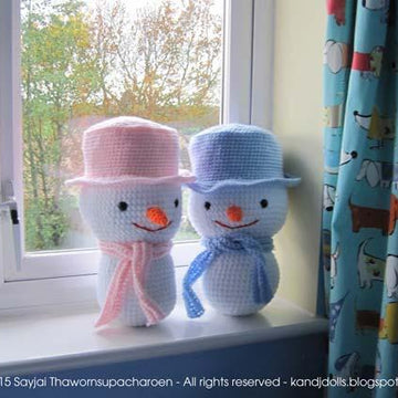 Large snowman Amigurumi Crochet Pattern
