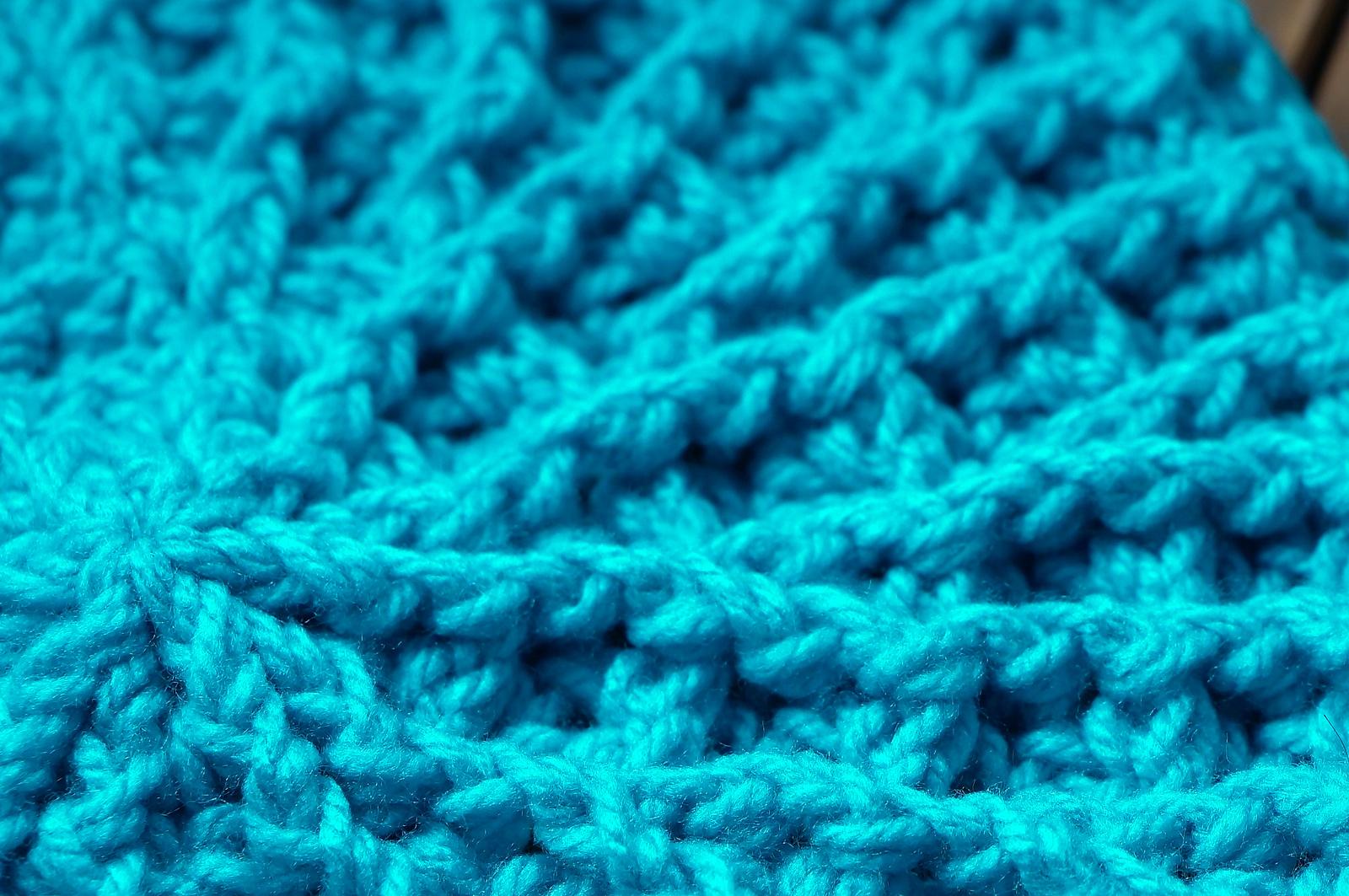 Waffle stitch circle