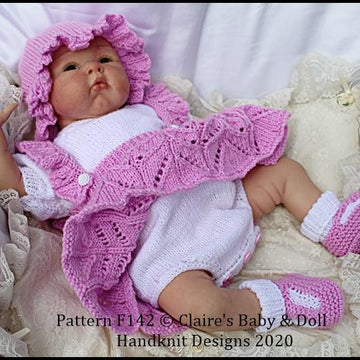 Frilled Skirt all in one Romper Set 16-22” doll/preemie-3m+ baby