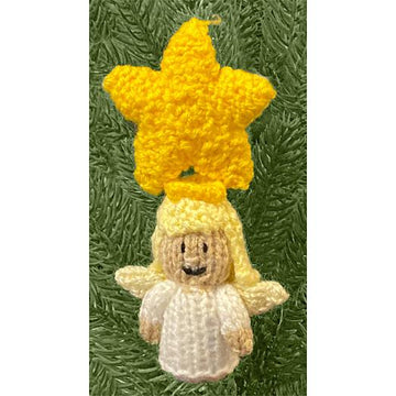 Christmas Angel Star 13cm tree hanging decoration