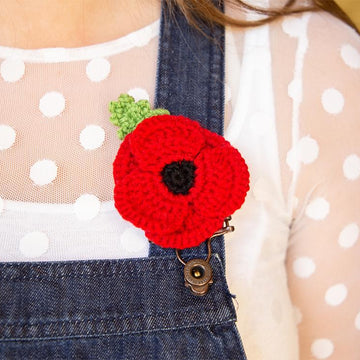 Crocheted Poppy