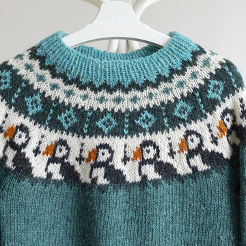 PUFFIN Bird Icelandic Lopapeysa Sweater for Adults and Kids