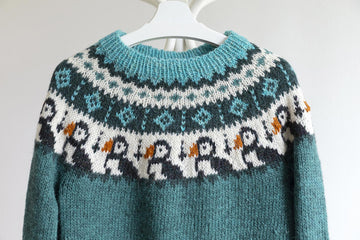 PUFFIN Bird Icelandic Lopapeysa Sweater for Adults and Kids