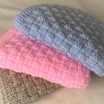 Quick and Easy Basket Weave Baby Blanket