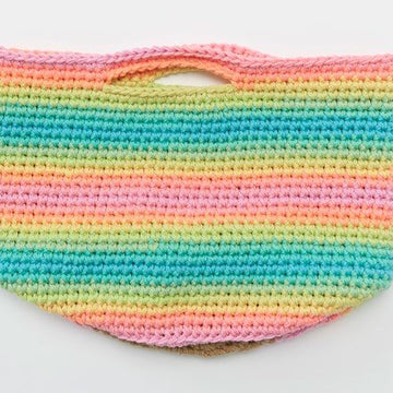 Striping Fun Crochet Baskets in Red Heart Super Saver Stripes - LW5796 - Downloadable PDF