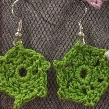 Cotton crochet earrings UK terms