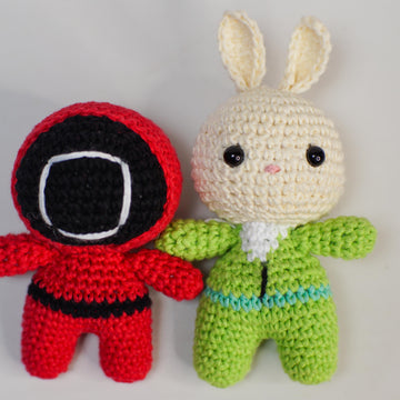 Squid Game Army amigurumi crochet doll pattern